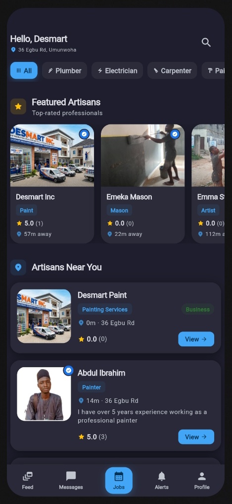 Discovery feed screenshot